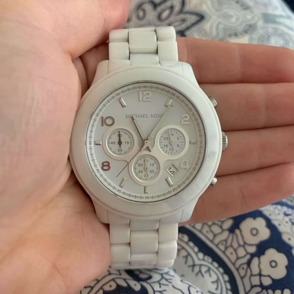 Michael Kors White Ceramic Watch